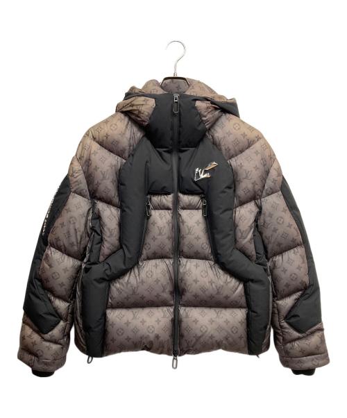 LOUIS VUITTON（ルイ ヴィトン）LOUIS VUITTON (ルイ ヴィトン) 2054ヒートリアクティブパファ モノグラムダウンジャケット グレー×ブラック サイズ:46の古着・服飾アイテム