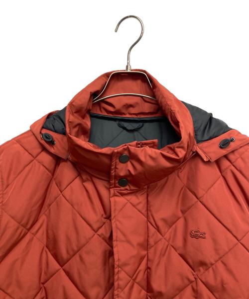 LACOSTE（ラコステ）LACOSTE (ラコステ) フーテッドダウンジャケット オレンジ サイズ:52の古着・服飾アイテム