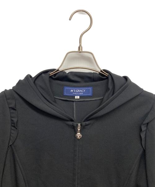 M'S GRACY（エムズグレイシー）M'S GRACY (エムズグレイシー) フーデッドコート ブラック サイズ:40の古着・服飾アイテム
