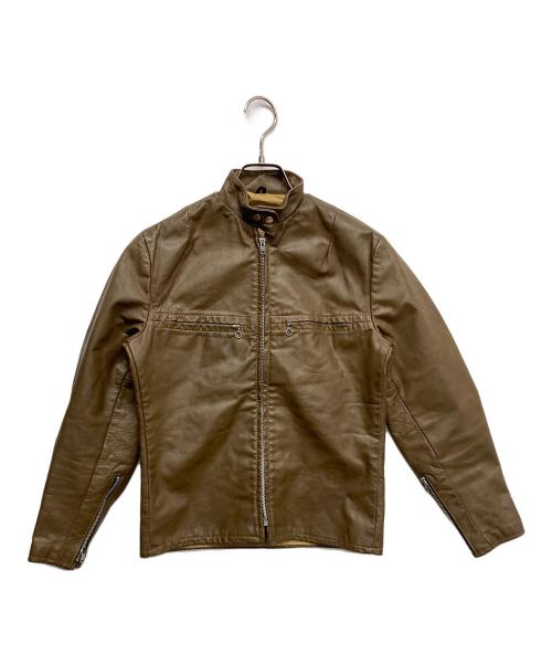 HARLEY-DAVIDSON（ハーレーダビッドソン）HARLEY-DAVIDSON (ハーレーダビッドソン) シングルライダースジャケット ベージュ サイズ:無しの古着・服飾アイテム