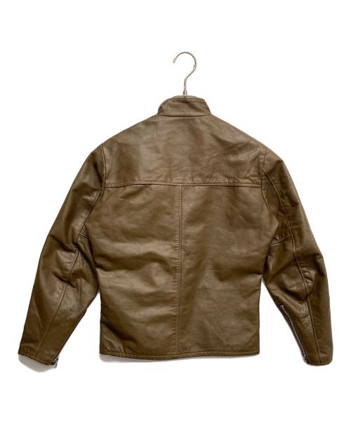 HARLEY-DAVIDSON（ハーレーダビッドソン）HARLEY-DAVIDSON (ハーレーダビッドソン) シングルライダースジャケット ベージュ サイズ:無しの古着・服飾アイテム