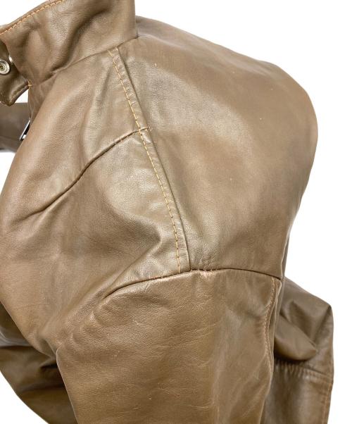 HARLEY-DAVIDSON（ハーレーダビッドソン）HARLEY-DAVIDSON (ハーレーダビッドソン) シングルライダースジャケット ベージュ サイズ:無しの古着・服飾アイテム