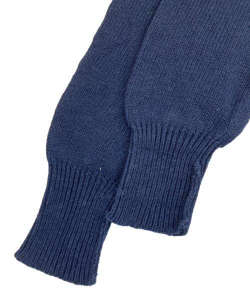 POLO RALPH LAUREN（ポロ・ラルフローレン）POLO RALPH LAUREN (ポロ・ラルフローレン) リネンコットンVネックニット ネイビー サイズ:Mの古着・服飾アイテム