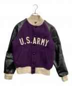 BUZZ RICKSON'Sバズリクソンズ）の古着「US ARMY ウォームアップ ジャケット」｜ブラック×パープル