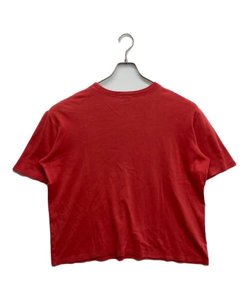 HERMES（エルメス）HERMES (エルメス) ホルンモチーフ刺繍tシャツ レッド サイズ:印字消えの古着・服飾アイテム
