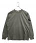 STONE ISLAND（ストーンアイランド）の古着「ヘビーウェイトコットンクルーネックL/Sカットソー」｜グレー