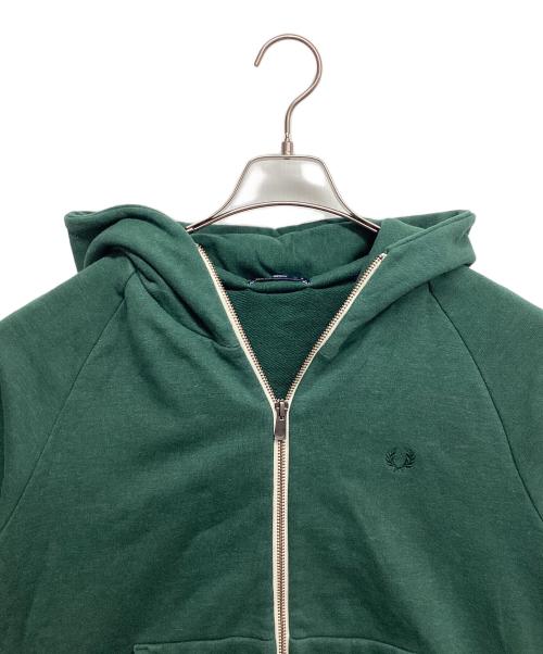 FRED PERRY（フレッドペリー）FRED PERRY (フレッドペリー) フル ジップ フーディー グリーン サイズ:Sの古着・服飾アイテム