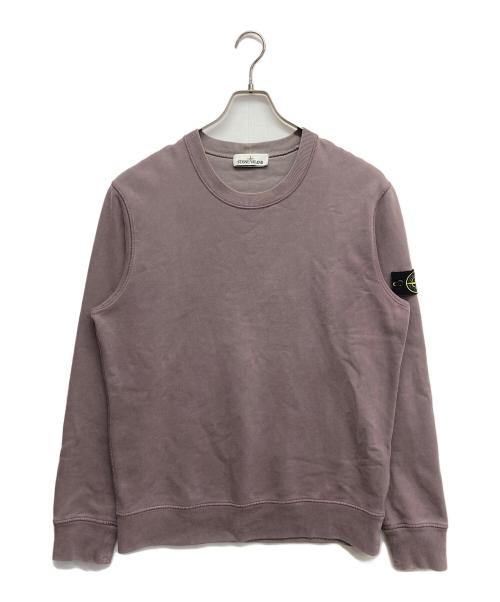 STONE ISLAND（ストーンアイランド）STONE ISLAND (ストーンアイランド) Cotton Round Neck Long Sleeves パープル サイズ:Lの古着・服飾アイテム