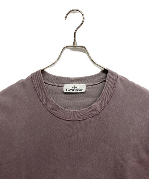STONE ISLAND（ストーンアイランド）STONE ISLAND (ストーンアイランド) Cotton Round Neck Long Sleeves パープル サイズ:Lの古着・服飾アイテム