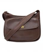 COACHコーチ）の古着「レザーショルダーバッグ」｜ブラウン