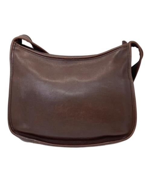 COACH（コーチ）COACH (コーチ) レザーショルダーバッグ ブラウンの古着・服飾アイテム