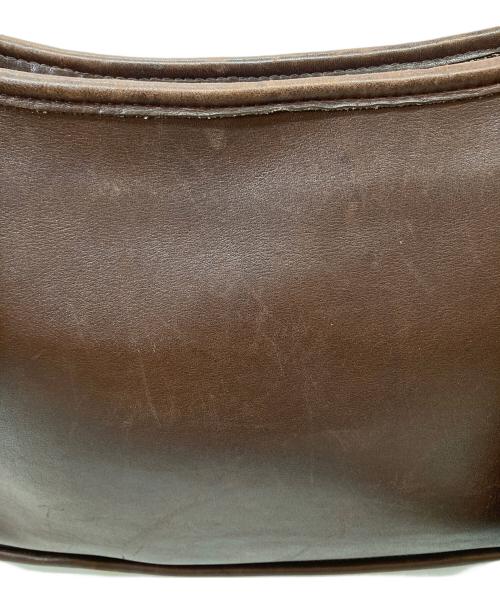 COACH（コーチ）COACH (コーチ) レザーショルダーバッグ ブラウンの古着・服飾アイテム