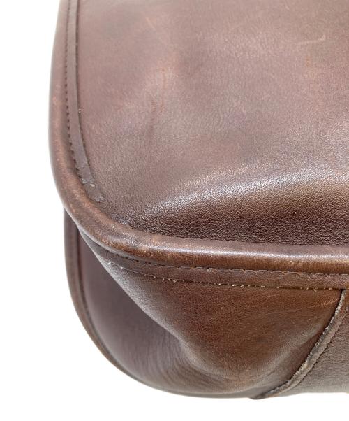 COACH（コーチ）COACH (コーチ) レザーショルダーバッグ ブラウンの古着・服飾アイテム