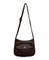 中古・古着 COACH (コーチ) レザーショルダーバッグ ブラウン：20000円