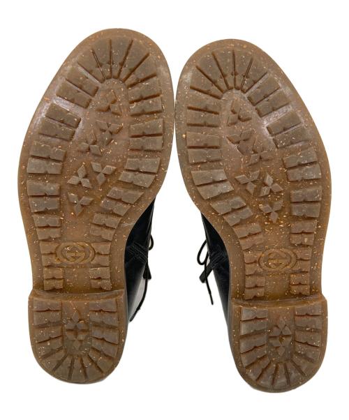 GUCCI（グッチ）GUCCI (グッチ) サイドジップ8ホールブーツ ブラック サイズ:8の古着・服飾アイテム