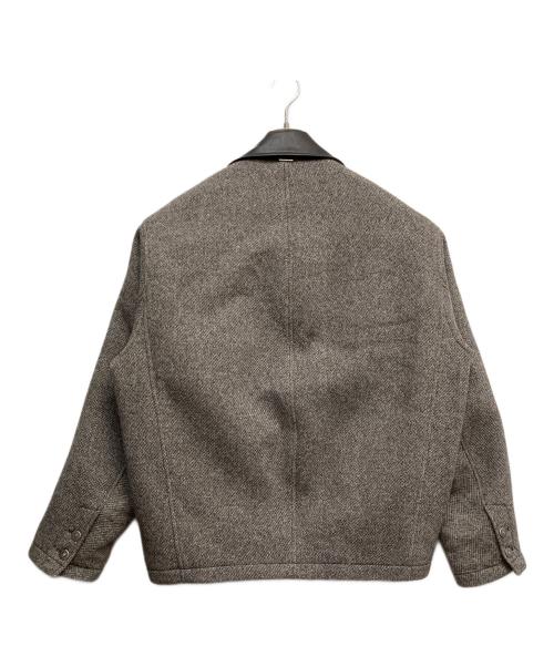 system（システム）system (システム) ウールツイードジャケット ベージュ×グレー サイズ:Mの古着・服飾アイテム