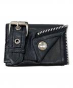 beautiful peopleビューティフルピープル）の古着「RIDERS PETIT WALLET」｜ブラック