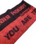 beautiful people (ビューティフルピープル) FROM ME TO YOU SCARF ブラック×レッド：12000円