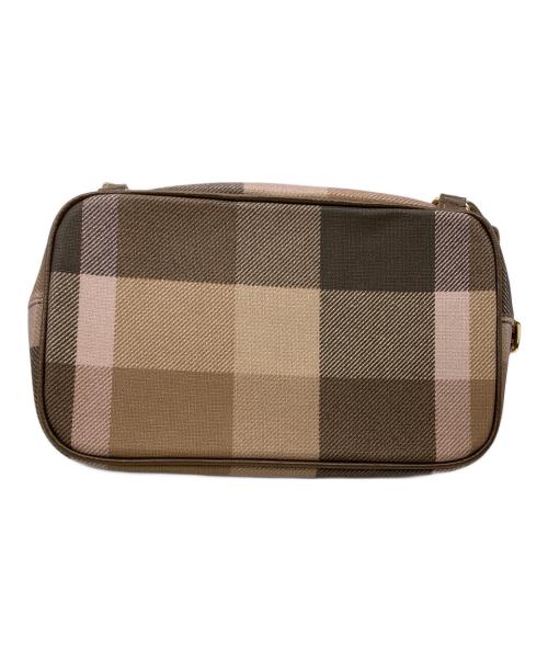 BLUE LABEL CRESTBRIDGE（ブルーレーベルクレストブリッジ）BLUE LABEL CRESTBRIDGE (ブルーレーベルクレストブリッジ) チェックリュック ベージュ×ブラウンの古着・服飾アイテム
