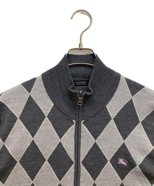 BURBERRY BLACK LABEL（バーバリーブラックレーベル）BURBERRY BLACK LABEL (バーバリーブラックレーベル) ジップアップカーディガン グレー サイズ:3の古着・服飾アイテム