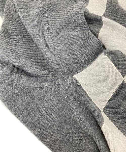 BURBERRY BLACK LABEL（バーバリーブラックレーベル）BURBERRY BLACK LABEL (バーバリーブラックレーベル) ジップアップカーディガン グレー サイズ:3の古着・服飾アイテム
