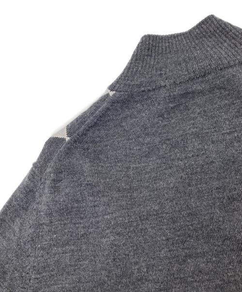 BURBERRY BLACK LABEL（バーバリーブラックレーベル）BURBERRY BLACK LABEL (バーバリーブラックレーベル) ジップアップカーディガン グレー サイズ:3の古着・服飾アイテム
