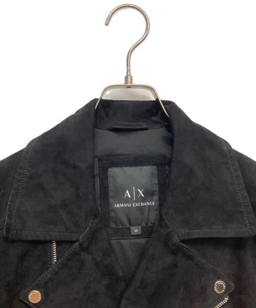 ARMANI EXCHANGE（アルマーニ エクスチェンジ）ARMANI EXCHANGE (アルマーニ エクスチェンジ) ライダースジャケット ブラック サイズ:XSの古着・服飾アイテム