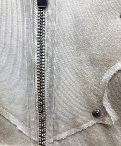 SKOOT（スクート）skoot (スクート) ファー付き ジップアップ パーカー ホワイト サイズ:Mの古着・服飾アイテム