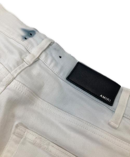 AMIRI（アミリ）AMIRI (アミリ) ダメージスキニーパンツ ホワイト サイズ:29の古着・服飾アイテム