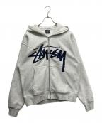 stussyステューシー）の古着「STOCK ZIP HOODIE」｜アイボリー