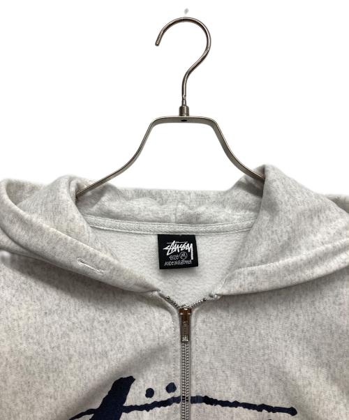 stussy（ステューシー）stussy (ステューシー) STOCK ZIP HOODIE アイボリー サイズ:Mの古着・服飾アイテム