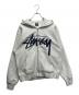 stussy（ステューシー）の古着「STOCK ZIP HOODIE」｜アイボリー