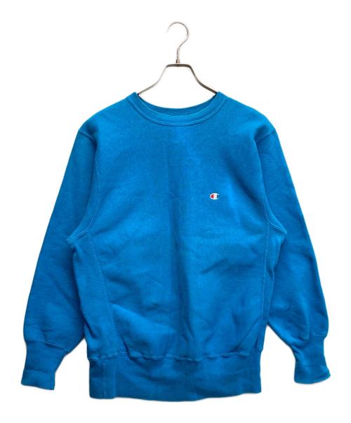 Champion REVERSE WEAVE（チャンピオン リバース ウィーブ）Champion REVERSE WEAVE (チャンピオン リバース ウィーブ) スウェット ブルー サイズ:Lの古着・服飾アイテム