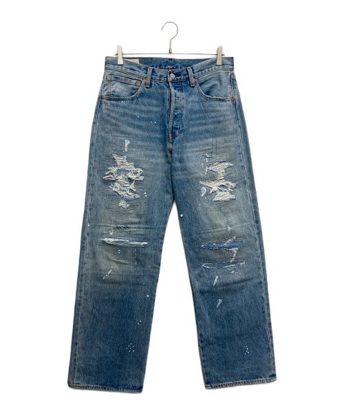 LEVI'S PReMIUM（リーバイス プレミアム）LEVI'S PReMIUM (リーバイス プレミアム) 501-限定ダメージ・クラッシュ加工デニムパンツ インディゴ サイズ:32-32の古着・服飾アイテム