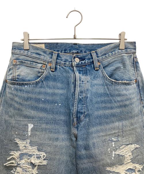 LEVI'S PReMIUM（リーバイス プレミアム）LEVI'S PReMIUM (リーバイス プレミアム) 501-限定ダメージ・クラッシュ加工デニムパンツ インディゴ サイズ:32-32の古着・服飾アイテム