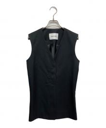 LOW CLASSIC（ロウクラシック）の古着「WAIST POINT WOOL VEST」｜ネイビー