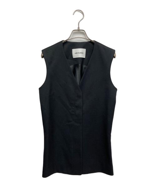 LOW CLASSIC（ロウクラシック）LOW CLASSIC (ロウクラシック) WAIST POINT WOOL VEST ネイビー サイズ:Mの古着・服飾アイテム