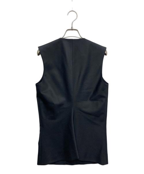 LOW CLASSIC（ロウクラシック）LOW CLASSIC (ロウクラシック) WAIST POINT WOOL VEST ネイビー サイズ:Mの古着・服飾アイテム