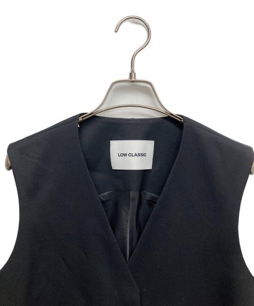 LOW CLASSIC（ロウクラシック）LOW CLASSIC (ロウクラシック) WAIST POINT WOOL VEST ネイビー サイズ:Mの古着・服飾アイテム