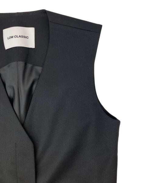 LOW CLASSIC（ロウクラシック）LOW CLASSIC (ロウクラシック) WAIST POINT WOOL VEST ネイビー サイズ:Mの古着・服飾アイテム