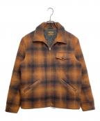 COOTIE PRODUCTIONSクーティープロダクツ）の古着「Wool Check Field Jacket」｜ブラウン