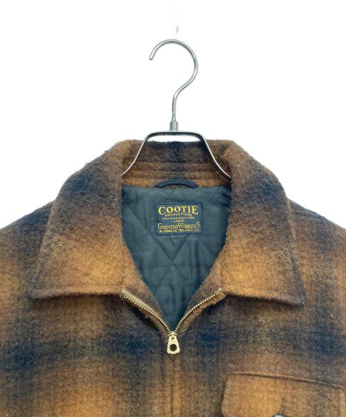 COOTIE PRODUCTIONS（クーティープロダクツ）COOTIE PRODUCTIONS (クーティープロダクツ) Wool Check Field Jacket ブラウン サイズ:Lの古着・服飾アイテム