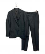 EDIFICEエディフィス）の古着「D.OLIVER 3ボタン ピンヘッド (DORMEUIL)」｜ブラック×ネイビー