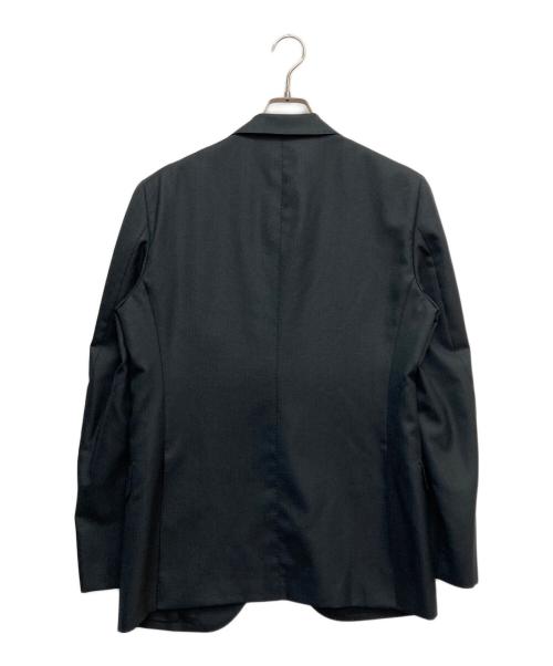 EDIFICE（エディフィス）EDIFICE (エディフィス) D.OLIVER 3ボタン ピンヘッド (DORMEUIL) ブラック×ネイビー サイズ:48の古着・服飾アイテム