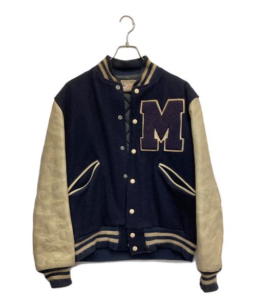butwin（バトウィン）butwin (バトウィン) レザースタジャン ネイビー サイズ:40の古着・服飾アイテム