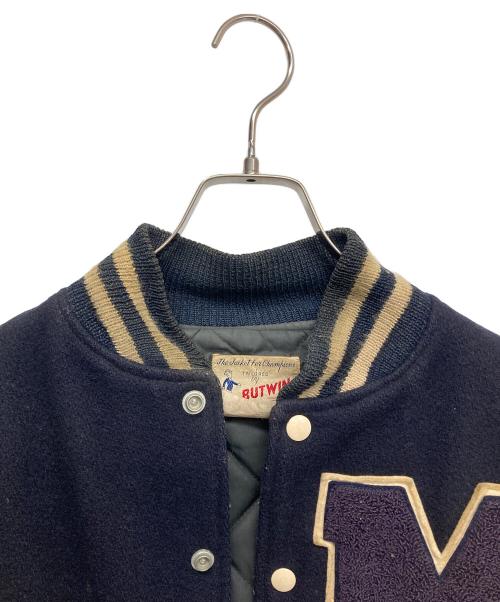 butwin（バトウィン）butwin (バトウィン) レザースタジャン ネイビー サイズ:40の古着・服飾アイテム