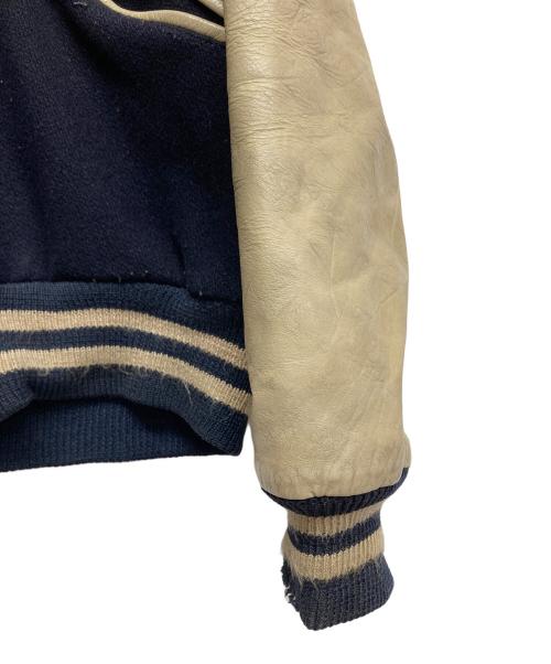butwin（バトウィン）butwin (バトウィン) レザースタジャン ネイビー サイズ:40の古着・服飾アイテム