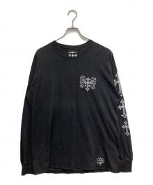 A&G（エーアンドジー）の古着「クロスロングスリーブTシャツ」｜ブラック