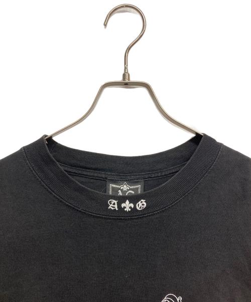 A&G（エーアンドジー）A&G (エーアンドジー) クロスロングスリーブTシャツ ブラック サイズ:Lの古着・服飾アイテム