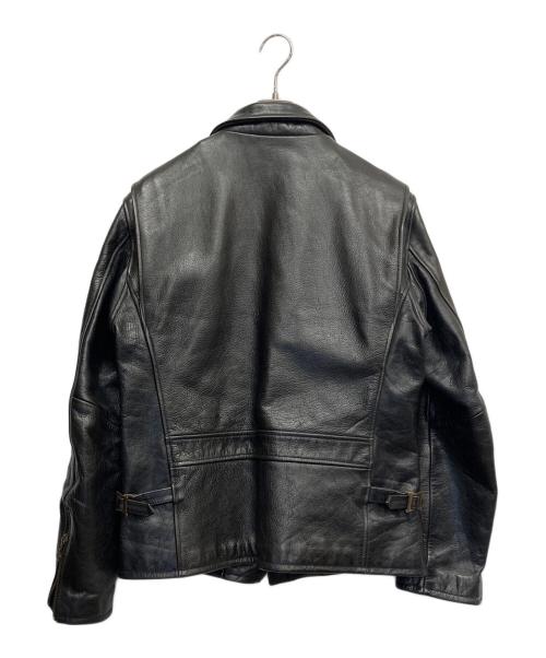AVIREX（アヴィレックス）AVIREX (アヴィレックス) カウハイドシングルレザージャケット ブラック サイズ:42の古着・服飾アイテム